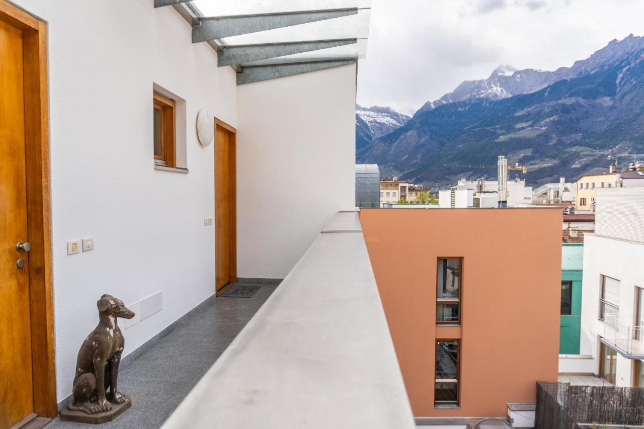 Luxus Penthouse Mit Terrasse, Garage, Fahrradraum Und Infrarotsauna Apartment Merano Exterior photo